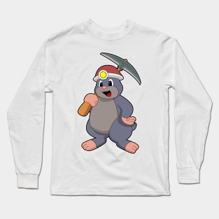 Mole with Pickaxe Long Sleeve T-Shirt